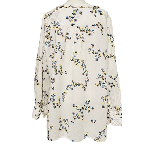 TALBOTS WOMENS PRETTY FLORAL LIGHTWEIGHT LONG SLEEVE SHIRT SIZE 2X - Picture 5 of 12